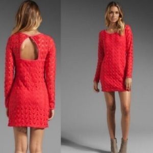 Free People Red Wild Things Dress Size Small NWT